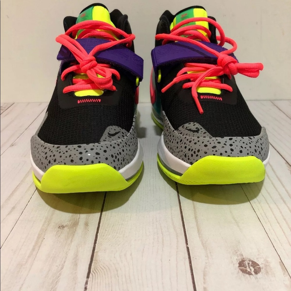 Nike Air Force Max Black/Hot Punch-Volt-New Green - Picture 3 of 8